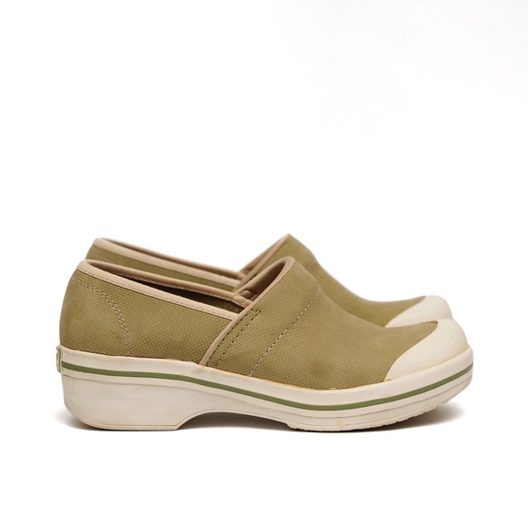 Dansko Shoes - Dansko | vegan khaki volley canvas clogs size 38